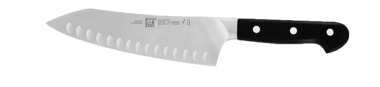 Zwilling J.A. Henckels Pro 7-Inch Hollow Edge Rocking Santoku Knife