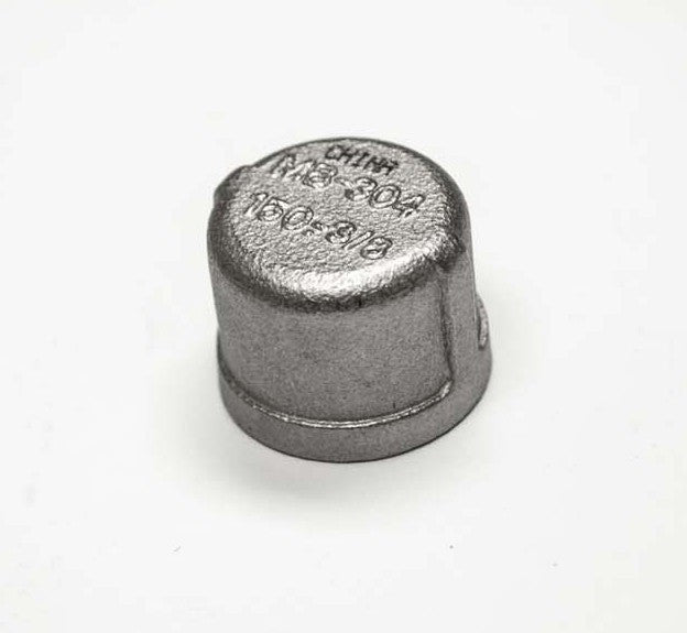 HPC Fire Stainless Steel Gas Line Cap, 3/8-Inch