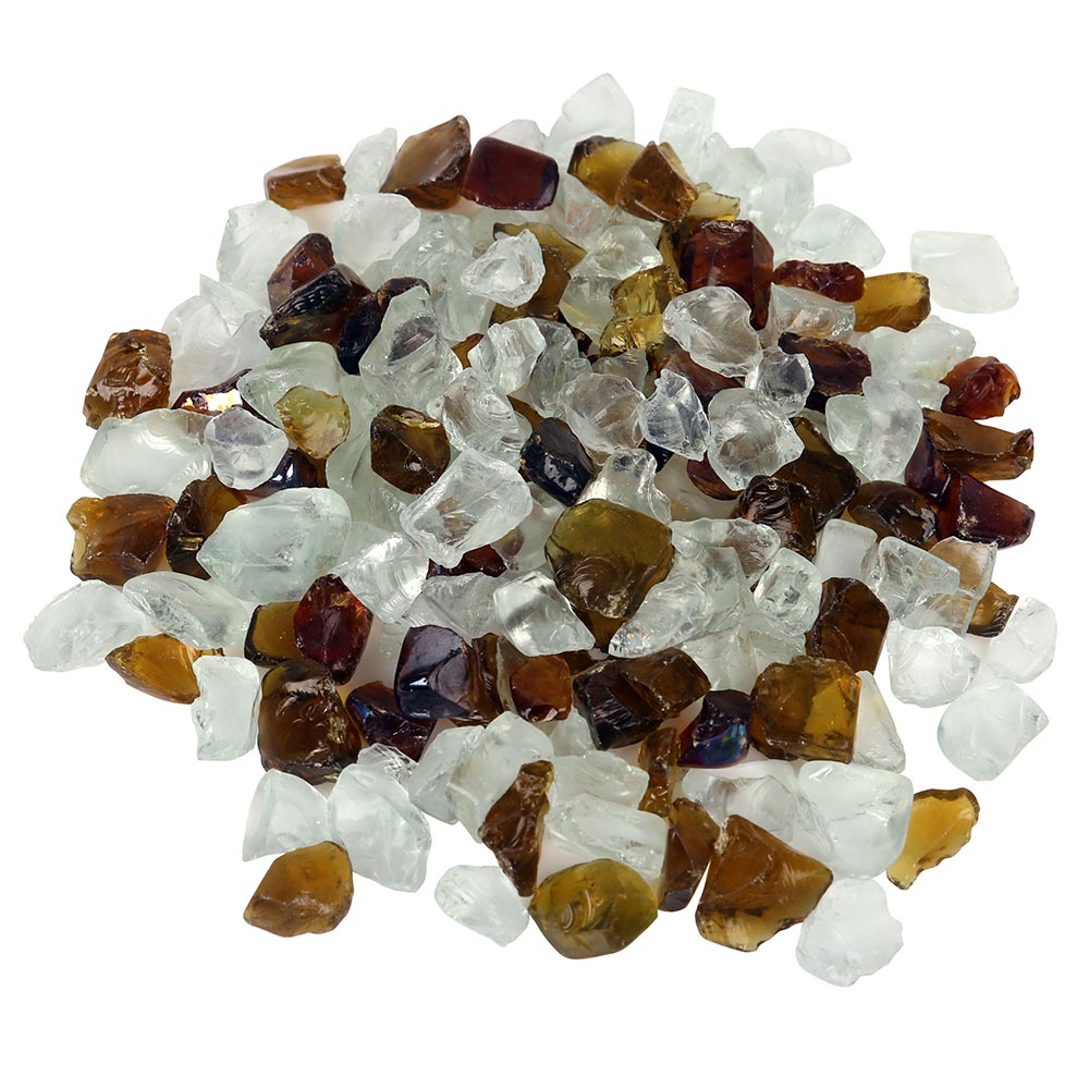 Amantii Canyon Brown Fire Glass, 5-Pounds