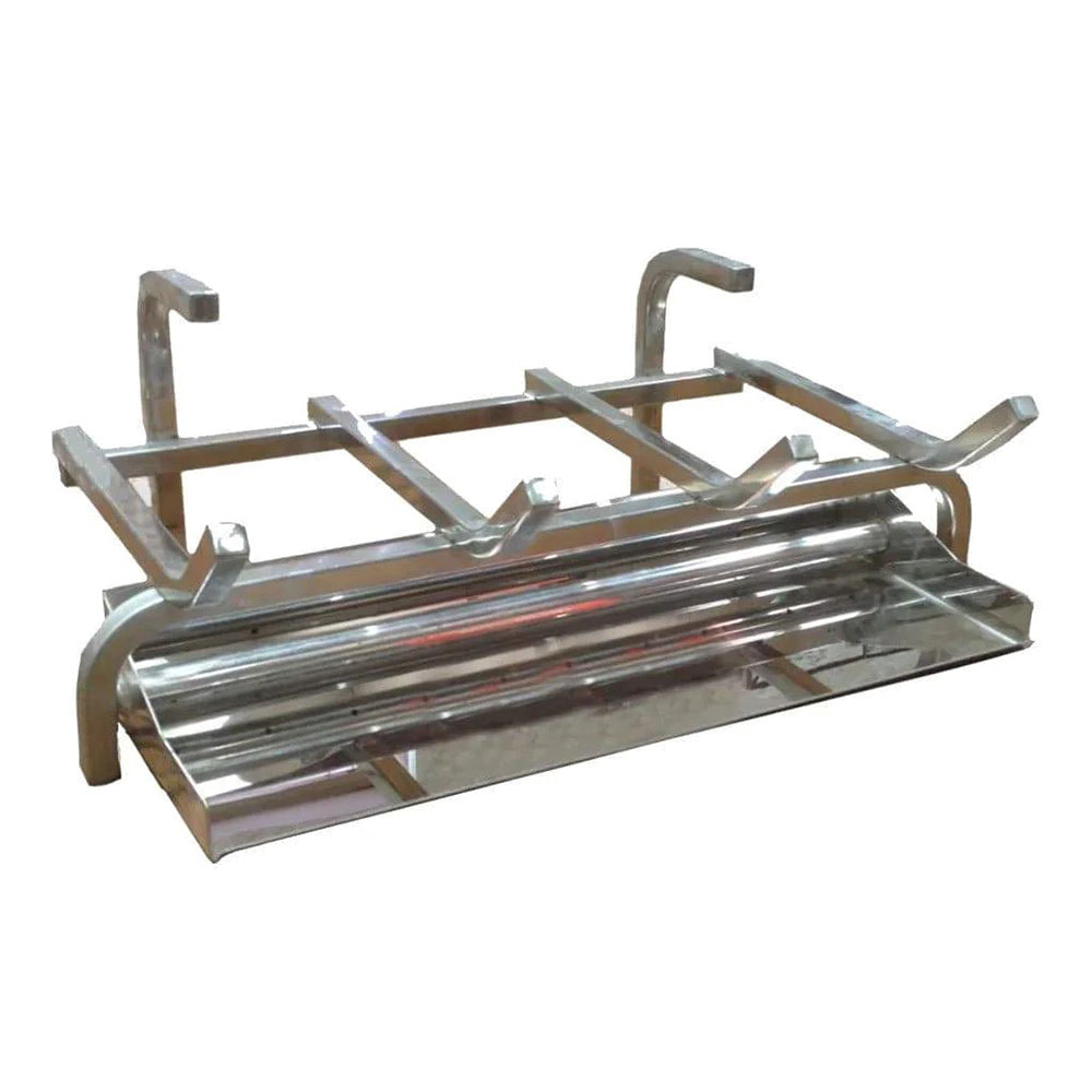 Hargrove Outdoor Stainless Steel Gas Log Burner Kit with Match Light Ignition, Natural Gas (HGSNSK0A5)