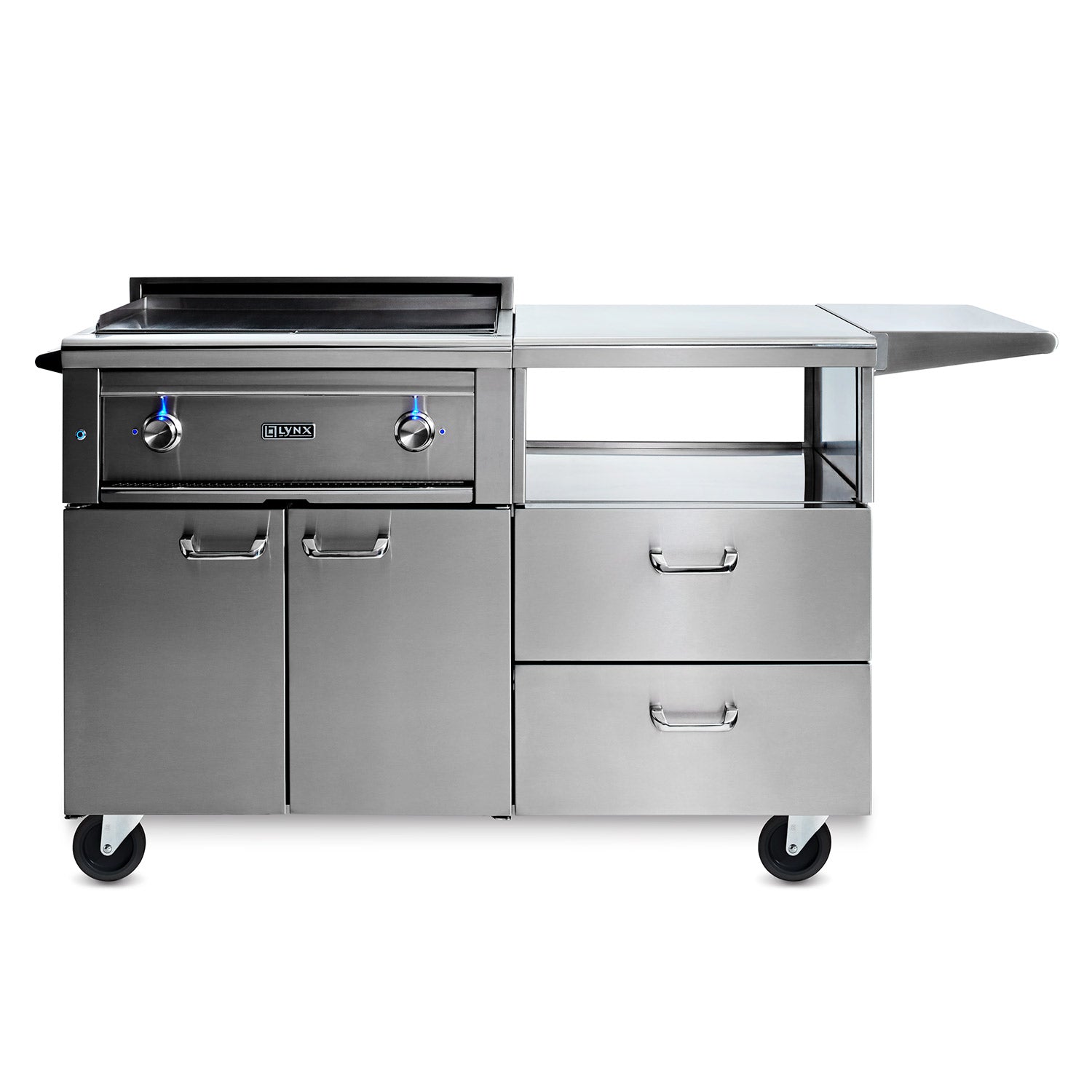 Lynx L30AG-LMKC54 Asado Gas Grill On Mobile Kitchen Cart, 30-Inch