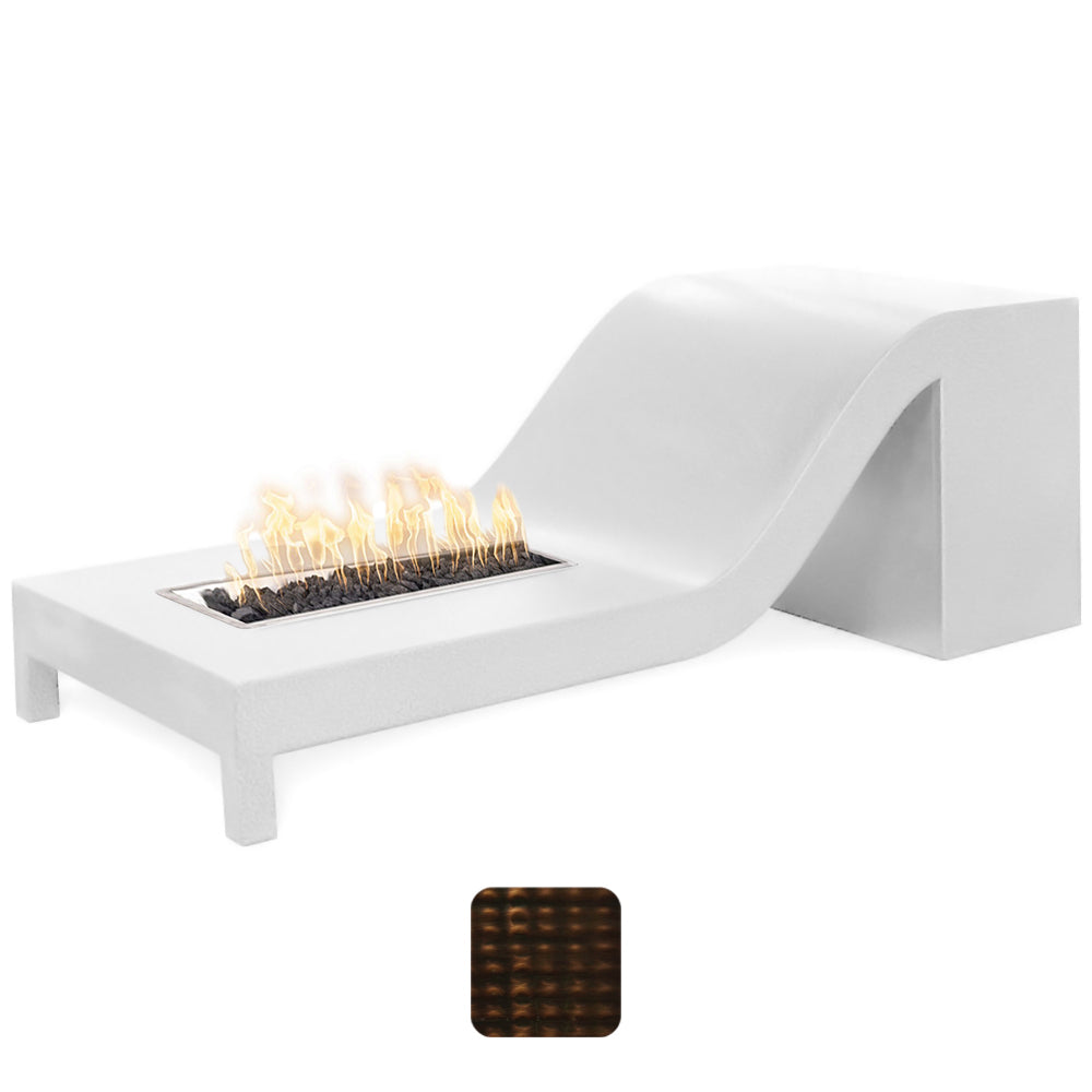 TOP Fires by The Outdoor Plus Alto Linear Copper Match Light Gas Fire Pit