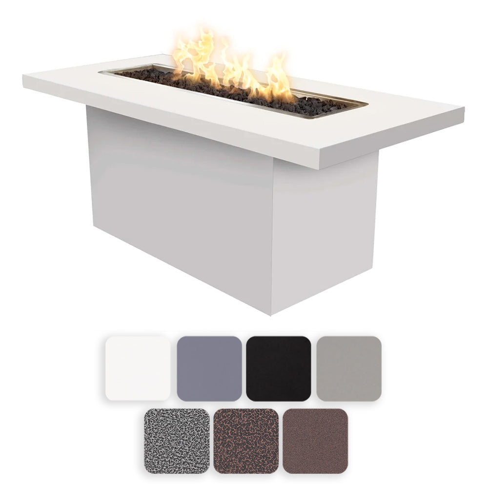 TOP Fires by The Outdoor Plus Bella Linear Powder Coated Steel Gas Fire Pit