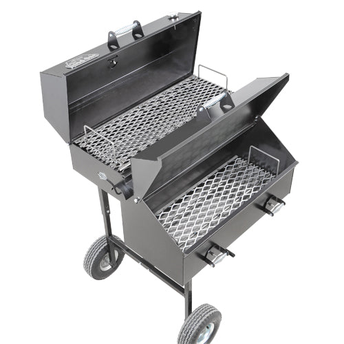 The Good-One Generation III Open Range Natural Wood Smoker and Grill, On Cart