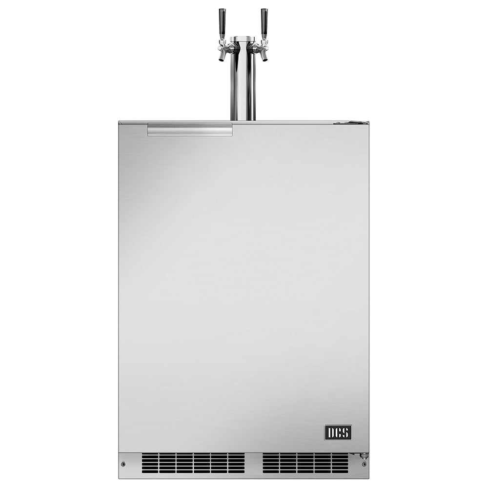DCS RF24BT2 Outdoor Dual Tap Beer Keg Dispenser, 23.875x34-Inch