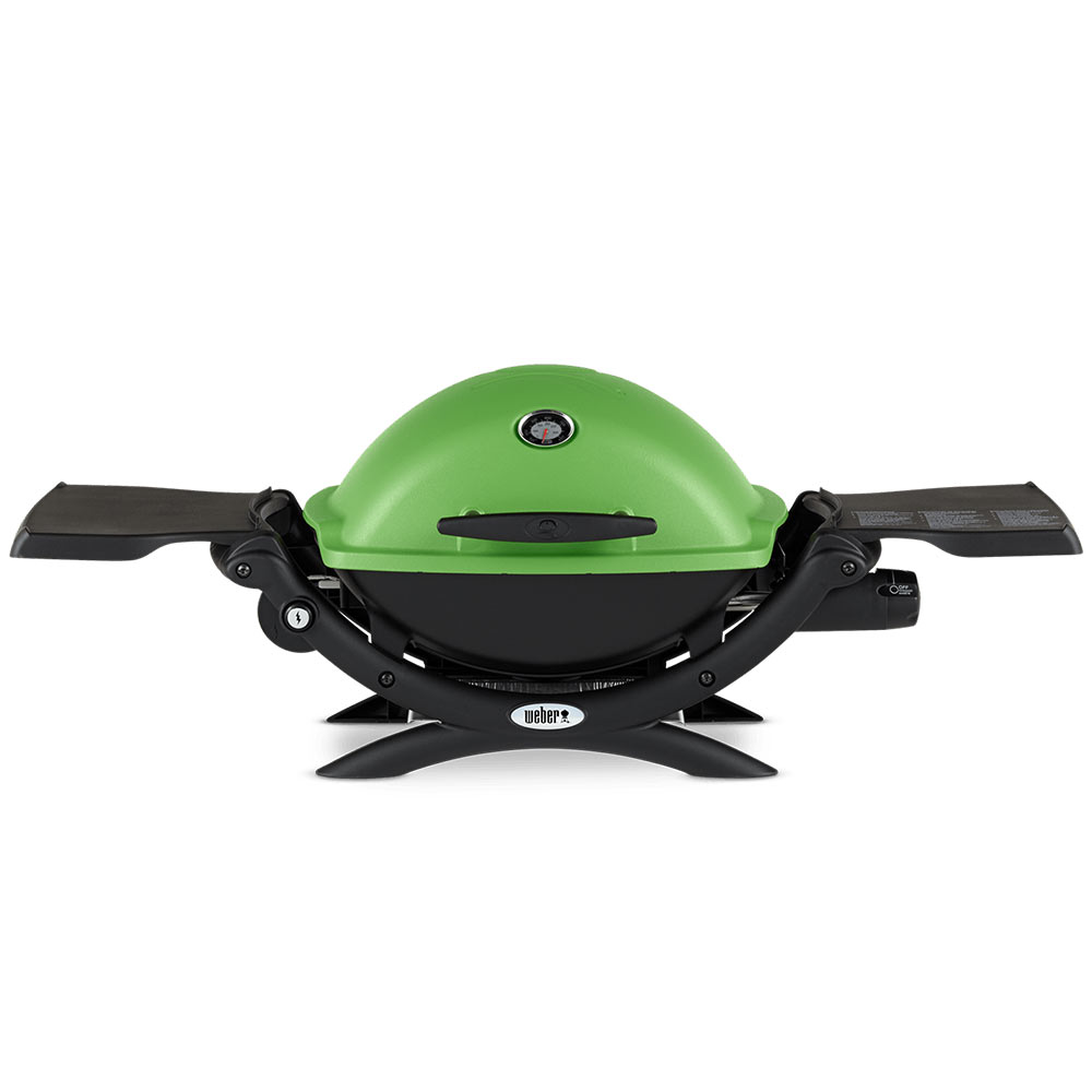 Weber Q1200 Portable Propane Gas Grill with Side Tables (WEB-Q1200)
