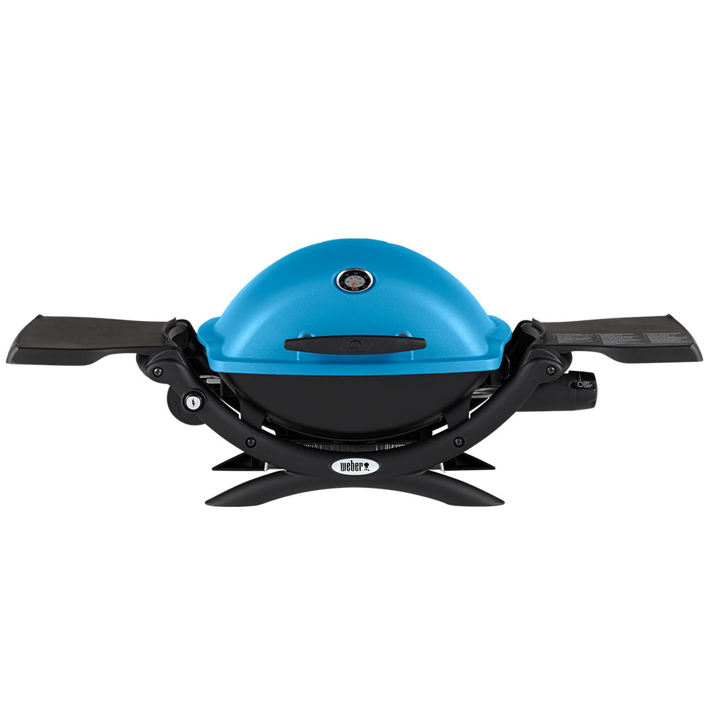Weber Q1200 Portable Propane Gas Grill with Side Tables (WEB-Q1200)