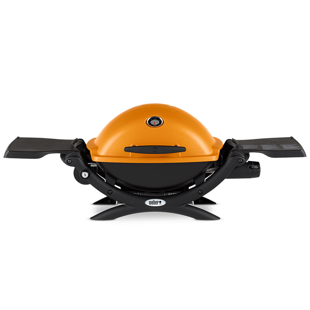 Weber Q1200 Portable Propane Gas Grill with Side Tables (WEB-Q1200)