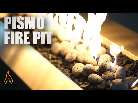 TOP Fires by The Outdoor Plus Pismo 60x24-Inch Linear Stainless Steel Gas Fire Pit