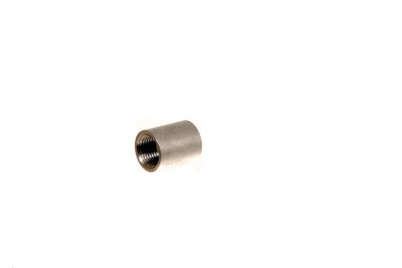 Stainless steel coupler with 1/2-inch threads