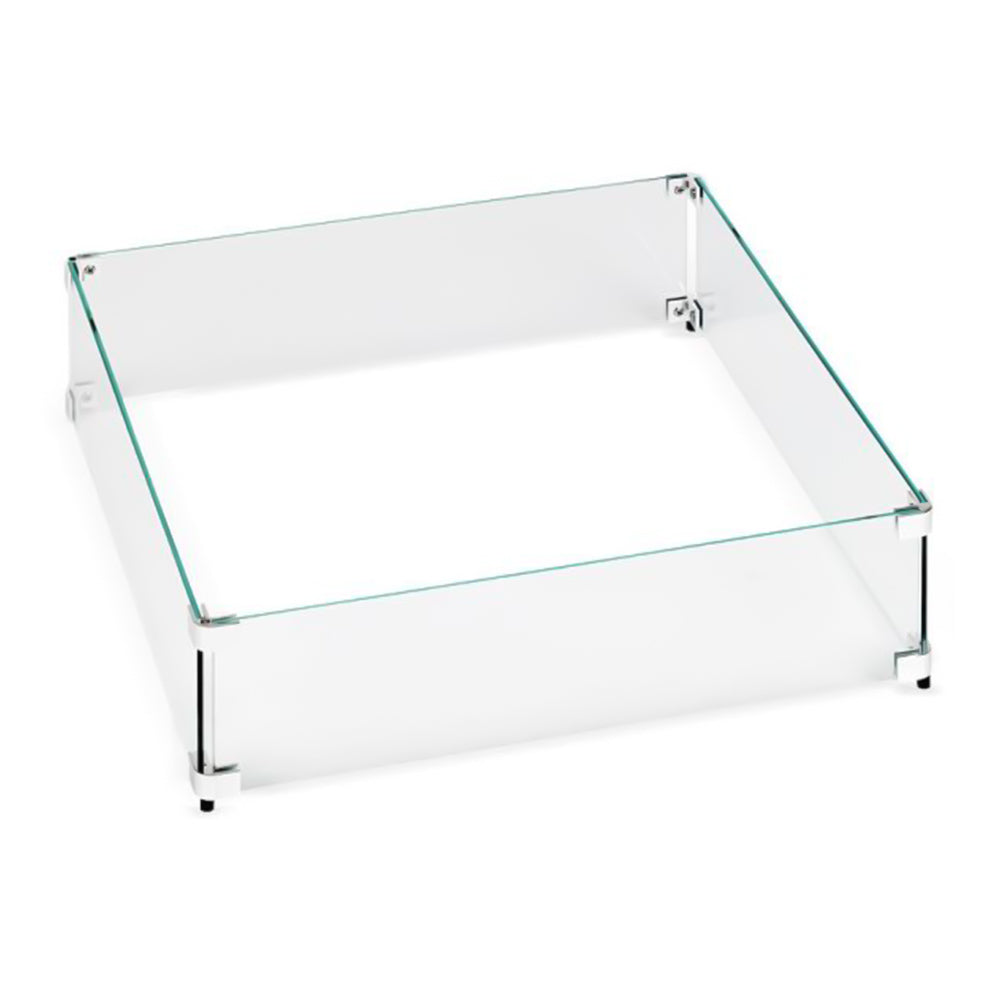 Warming Trends Glass Wind Guard for AON 40-Inch Square Gas Fire Table
