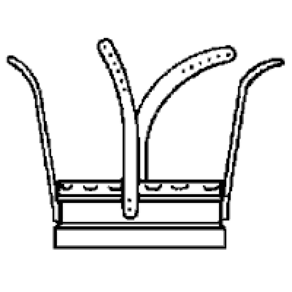 Chimney support bracket for 12-inch chimney, metal base with center strap