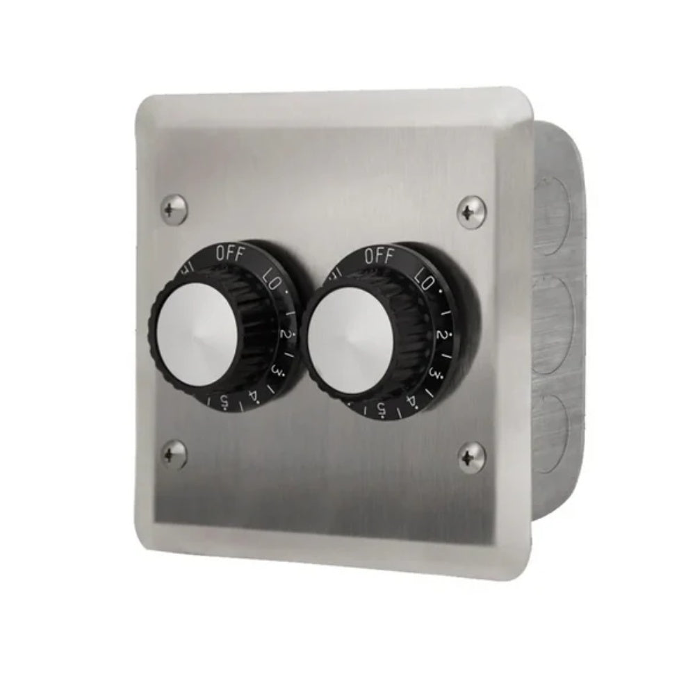 Infratech 240V Regulator Dual Flush Mount with Stainless Steel Wall Plate