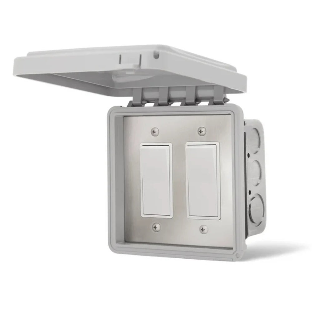 Infratech On/Off Switch Dual Flush Mount with Weatherproof Cover