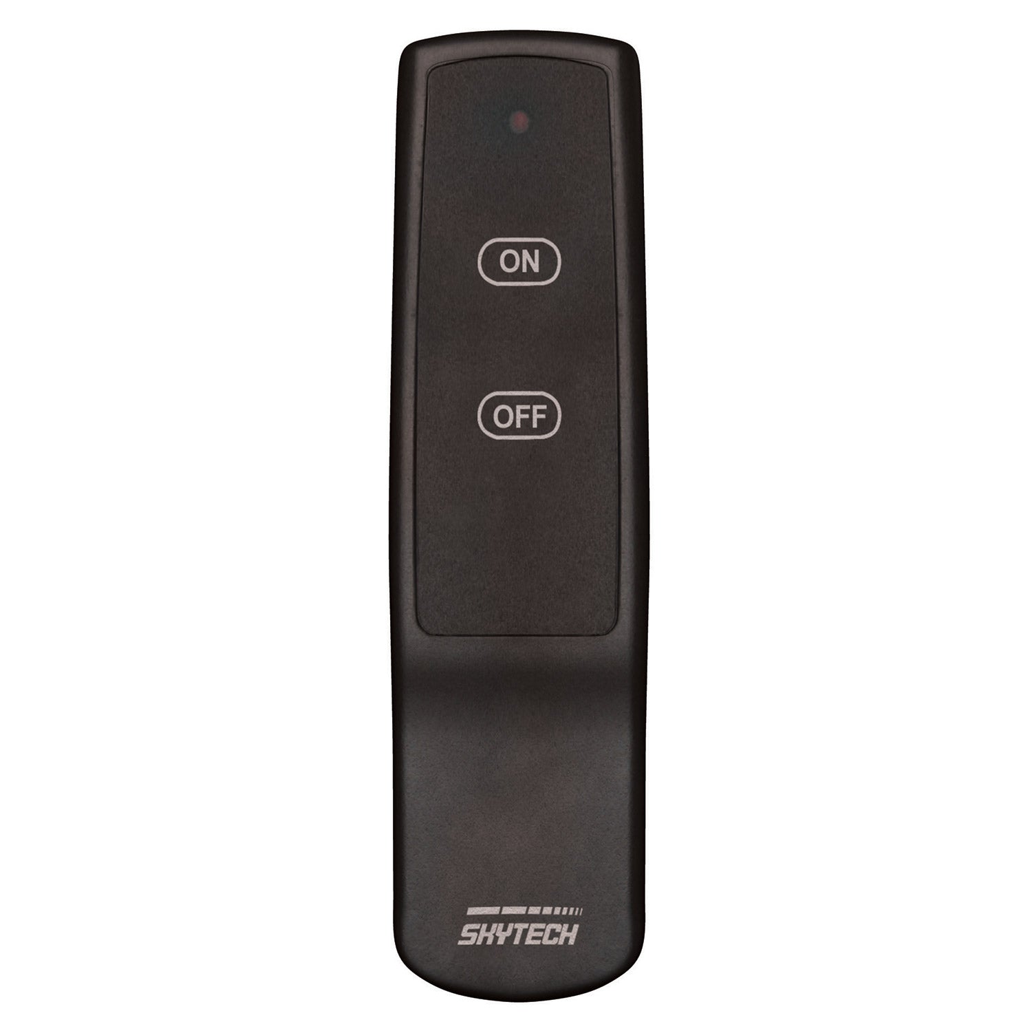 Black Skytech on/off fireplace remote control handset with ON and OFF buttons