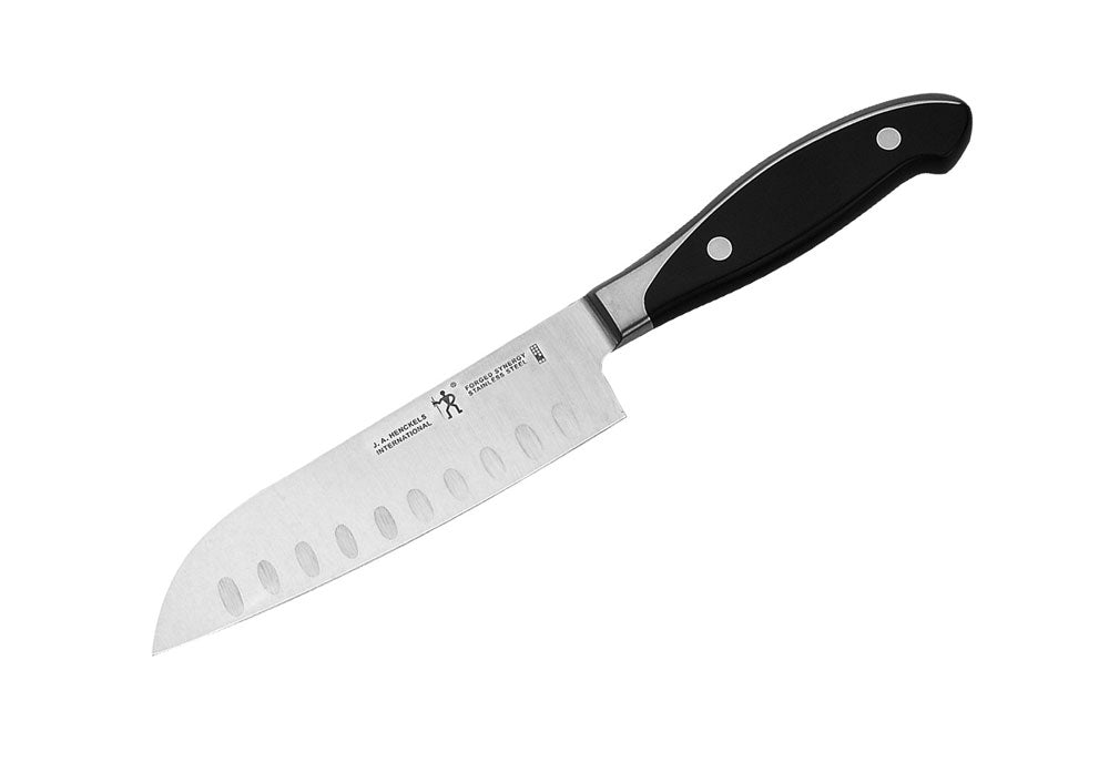 Henckels International Forged Synergy 5-Inch Hollow Edge Santoku Knife
