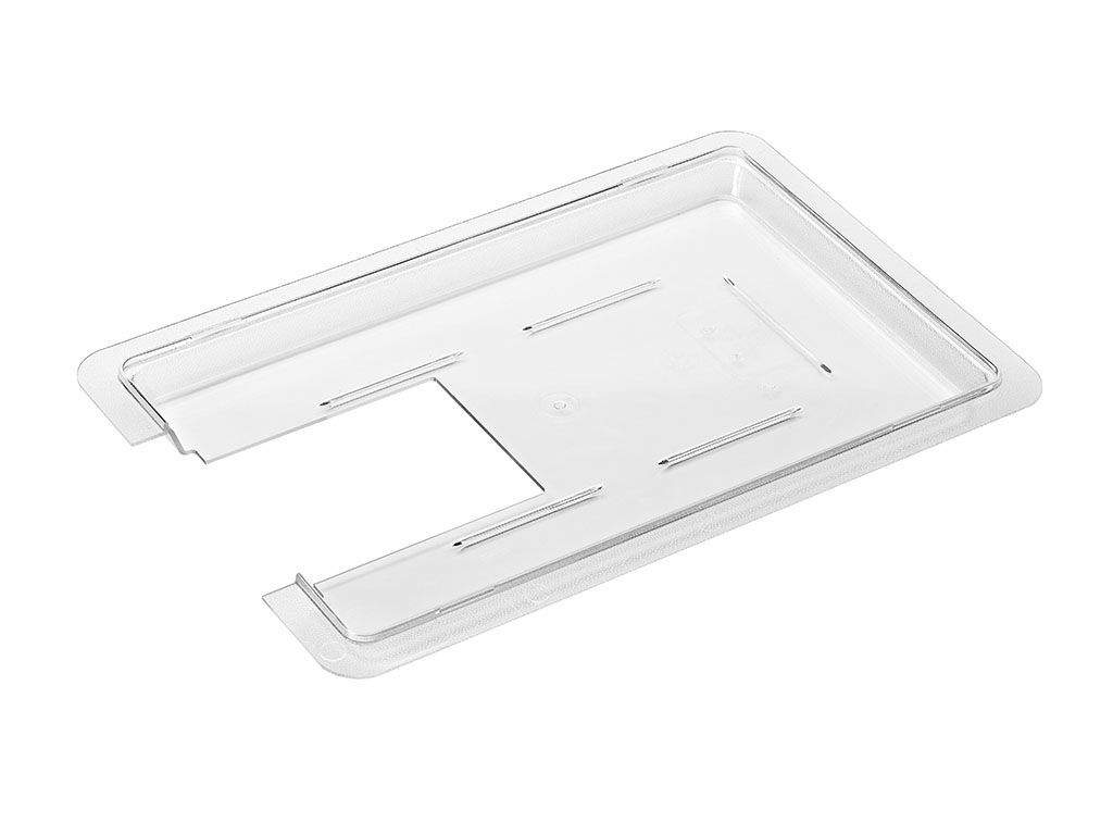PolyScience custom-cut polycarbonate lid for Classic Series, clear plastic with slots