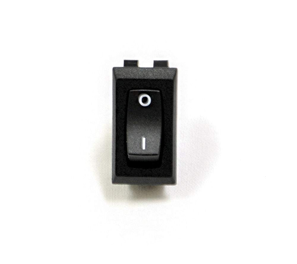 Fire replacement on/off rocker switch, black, with O and I markings