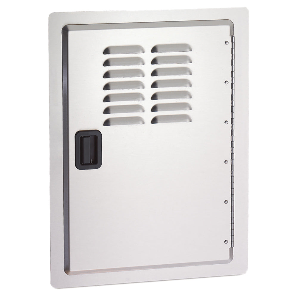 Stainless steel access door with vent louvers and latch, 20.5x14.5 in.