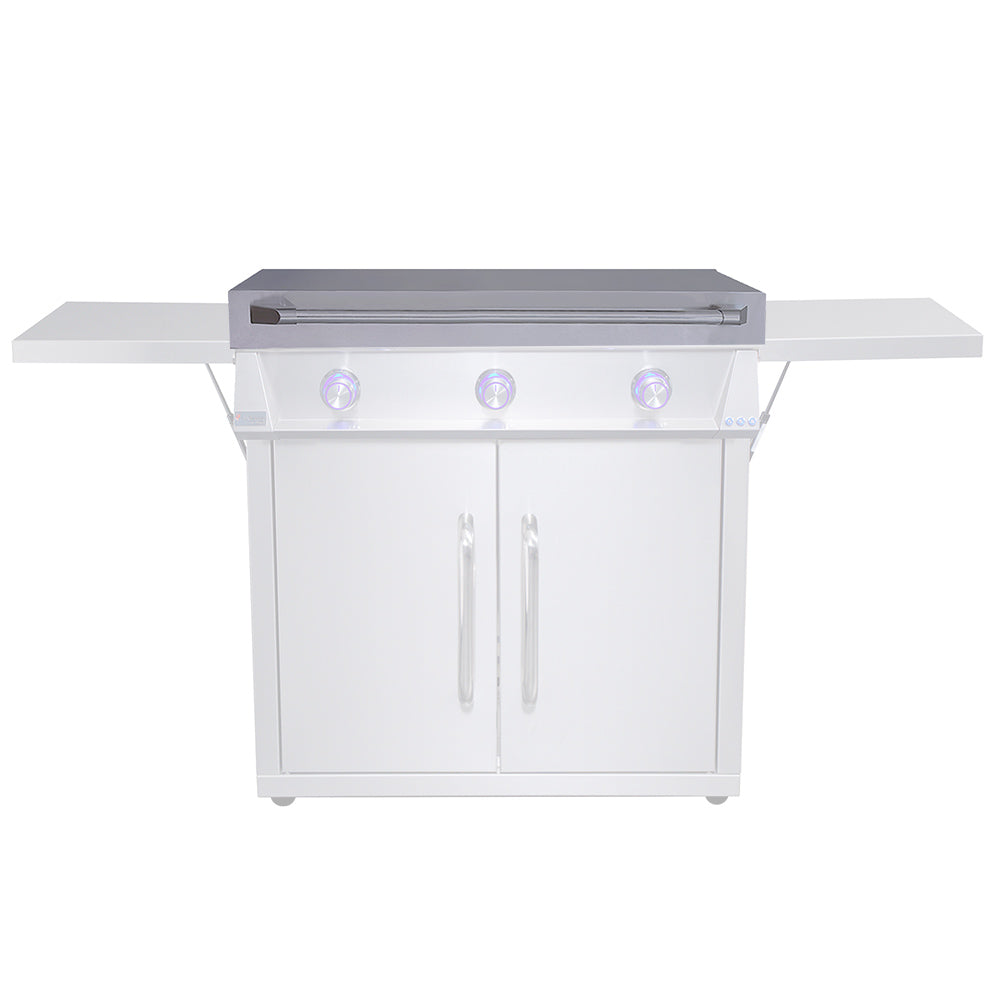 Stainless steel griddle lid with handle opening for 105 series