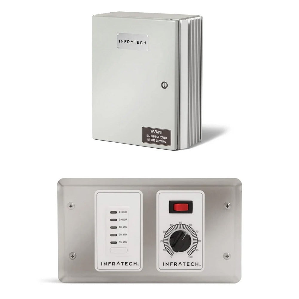 Infratech solid-state control package with one dial controller module and red indicator switch
