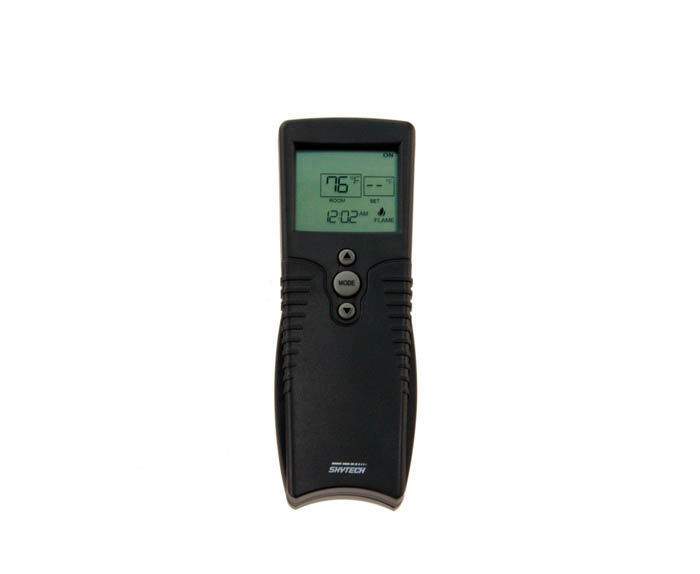 Skytech 3002 transmitter remote with black case and LCD screen, multiple control buttons