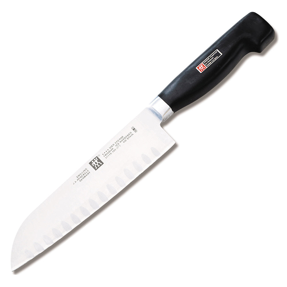 Zwilling J.A. Henckels Four Star 7-Inch Hollow Edge Santoku Knife