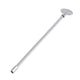 18-inch gas valve key, polished chrome, round head and hex socket end on long rod