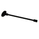 8 inch gas valve key with round head and long shaft, flat black finish
