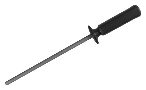 Miyabi 9-inch tungsten sharpening steel with black handle