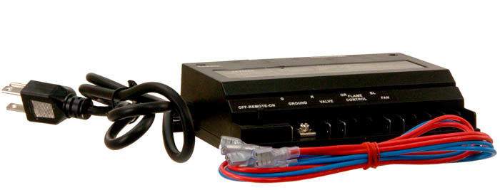 Skytech receiver box with wiring harness and power connector, black control panel