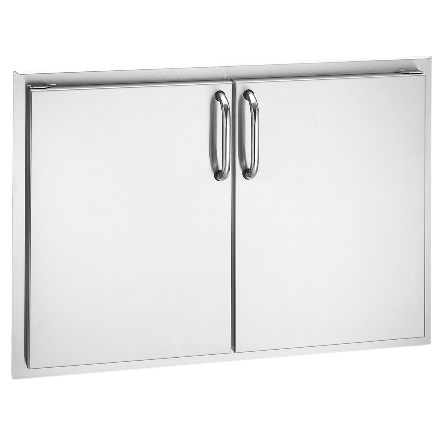 Fire Magic Select double access door with vertical split and metal handles