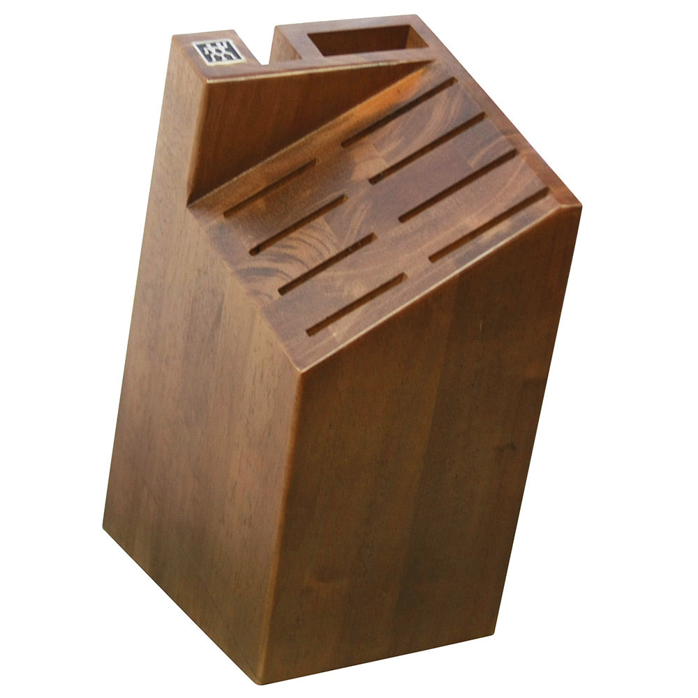 Zwilling J.A. Henckels Pro wooden 10-slot knife block with open storage slots