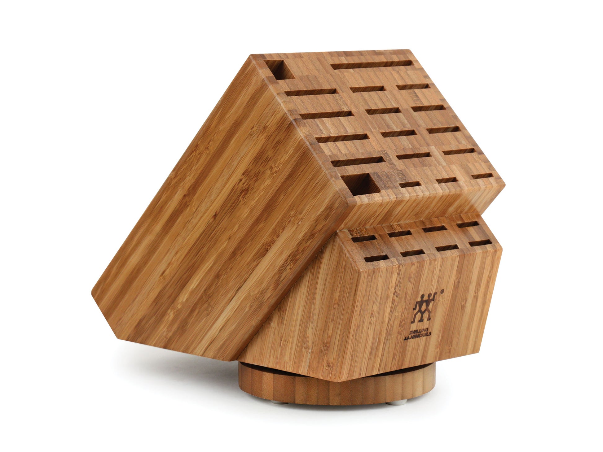 Zwilling J.A. Henckels bamboo swivel knife block with 26 slots
