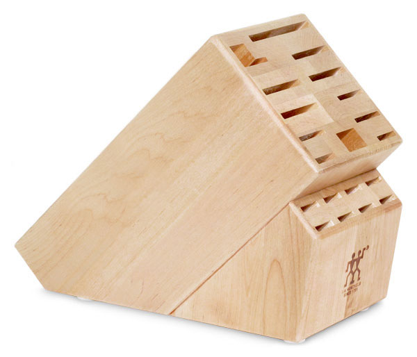 Zwilling J.A. Henckels 20-slot hardwood knife block, light wood