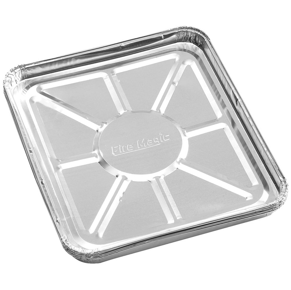 Fire Magic foil drip tray liner, rectangular with raised edges and circular center