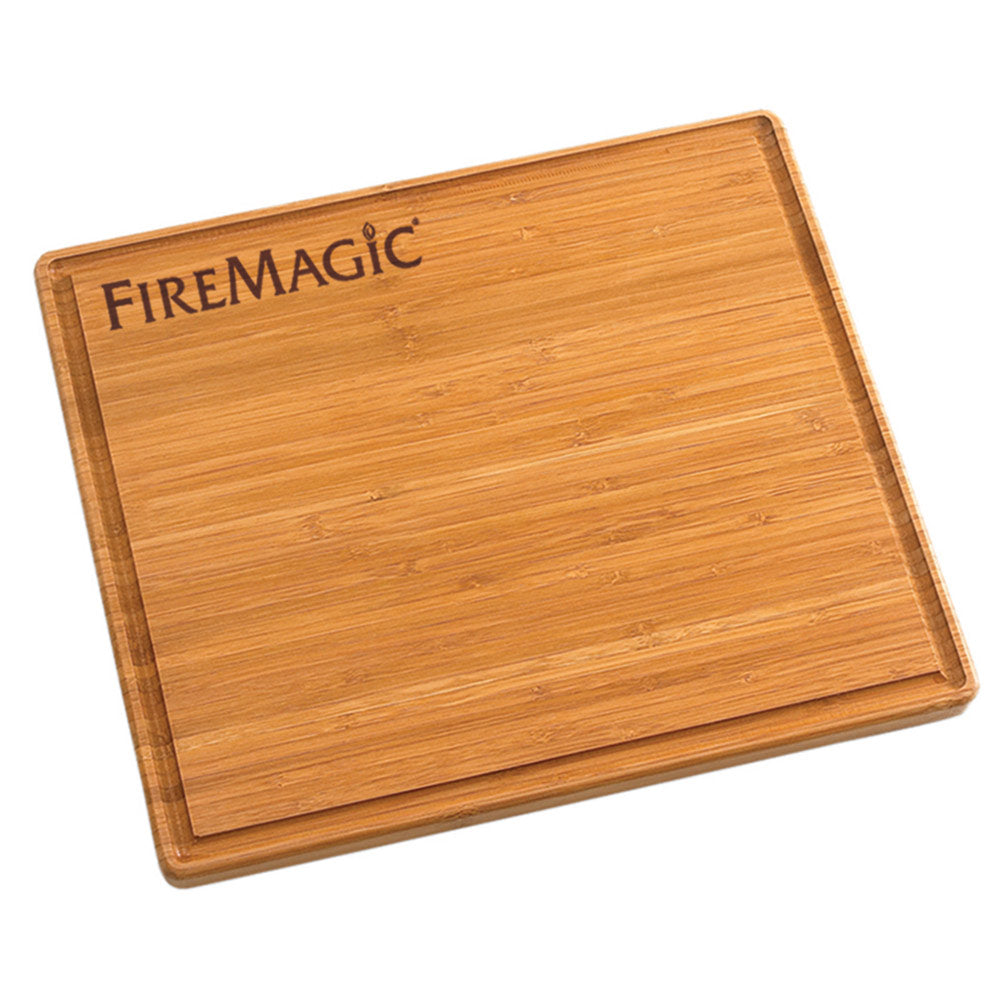FireMagic bamboo cutting board, rectangular with rounded corners