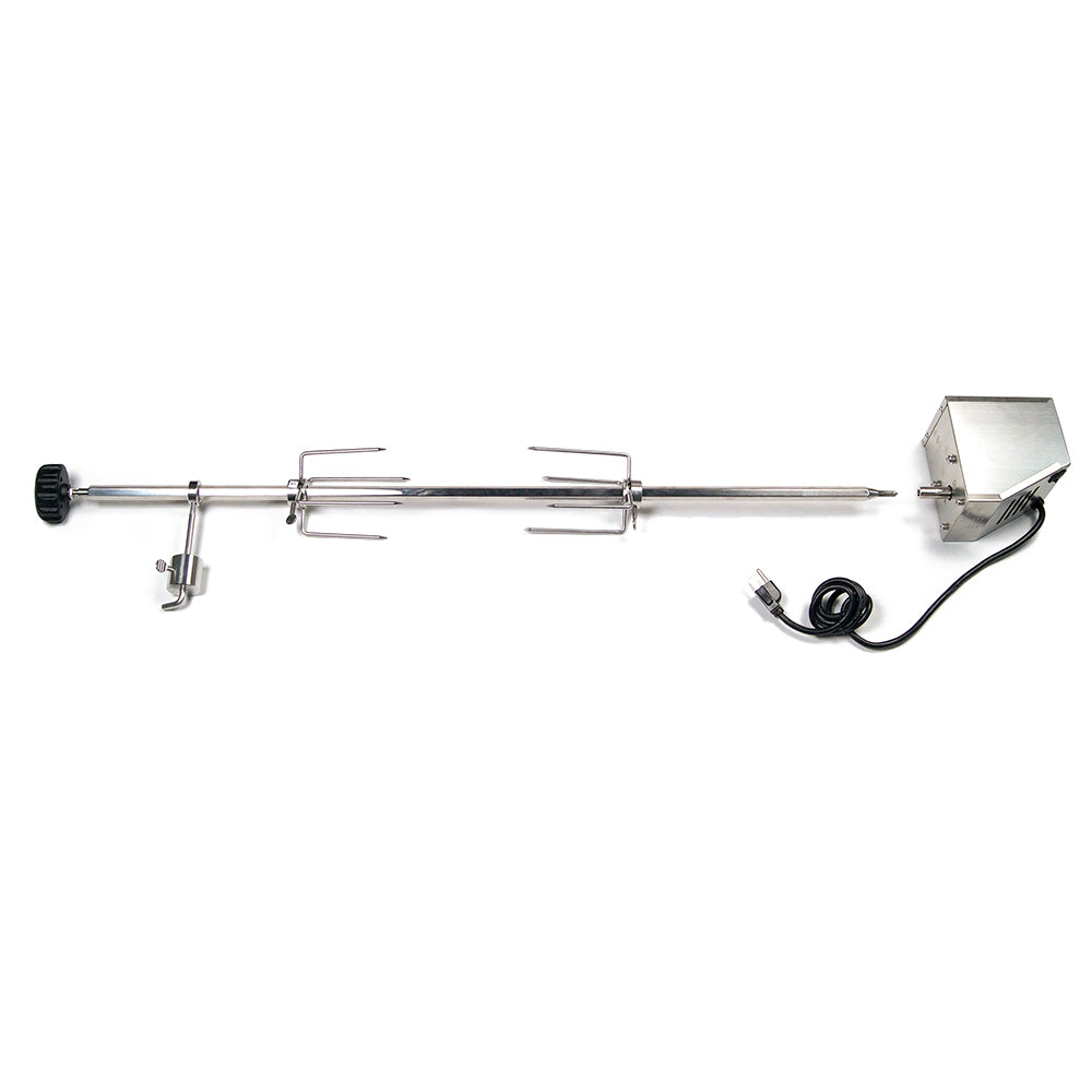 Fire Magic rotisserie kit: stainless steel spit rod and motor with power cable