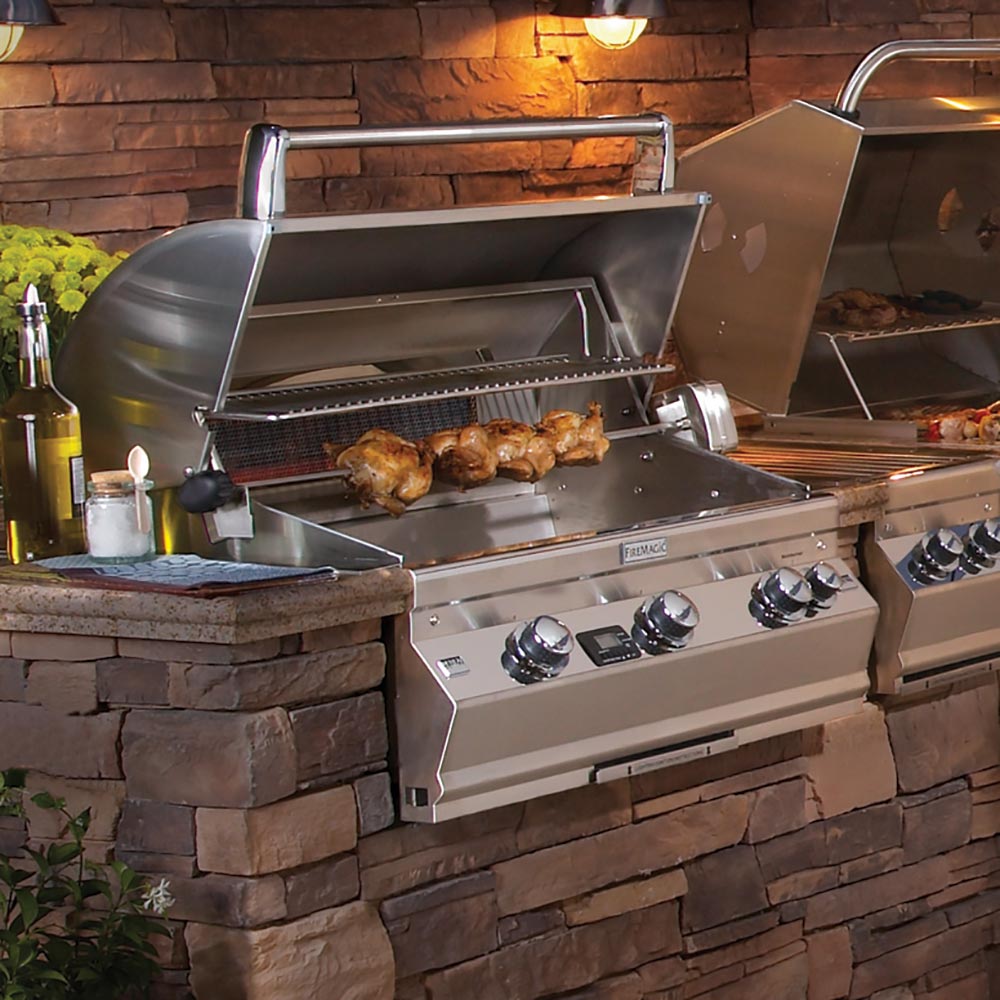 Fire Magic Heavy Duty Rotisserie Kit for Aurora 530 & 430 Gas Grills
