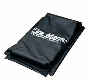 Fire Magic vinyl grill cover, black, foldable with logo