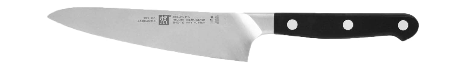 Zwilling J.A. Henckels prep knife with black handle and stainless blade, 5.25 inch