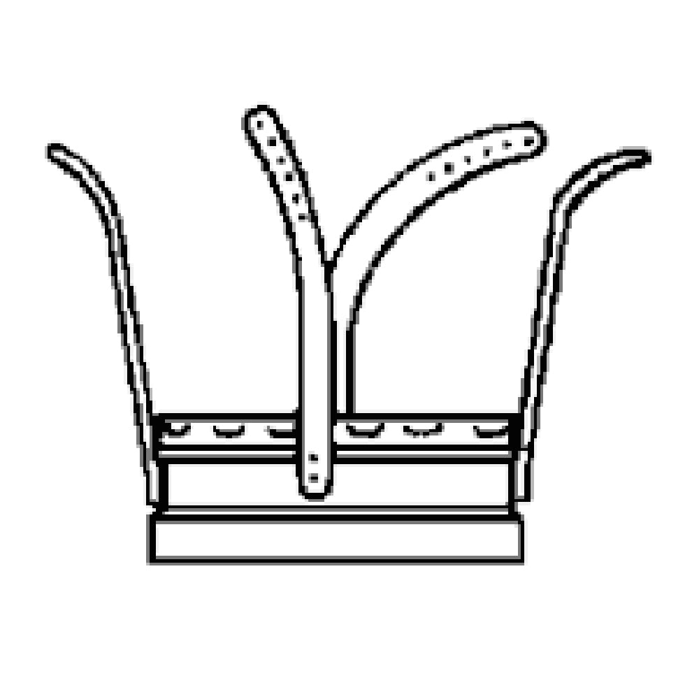 Metal chimney roof support bracket for 8-inch flue