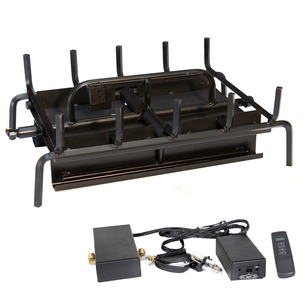 Grand Canyon double-sided 3-burner grill system with remote and control box