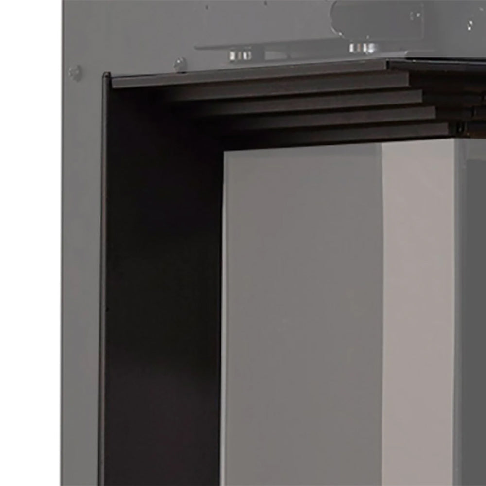Dimplex side trim accessory, dark trim frame with inner opening
