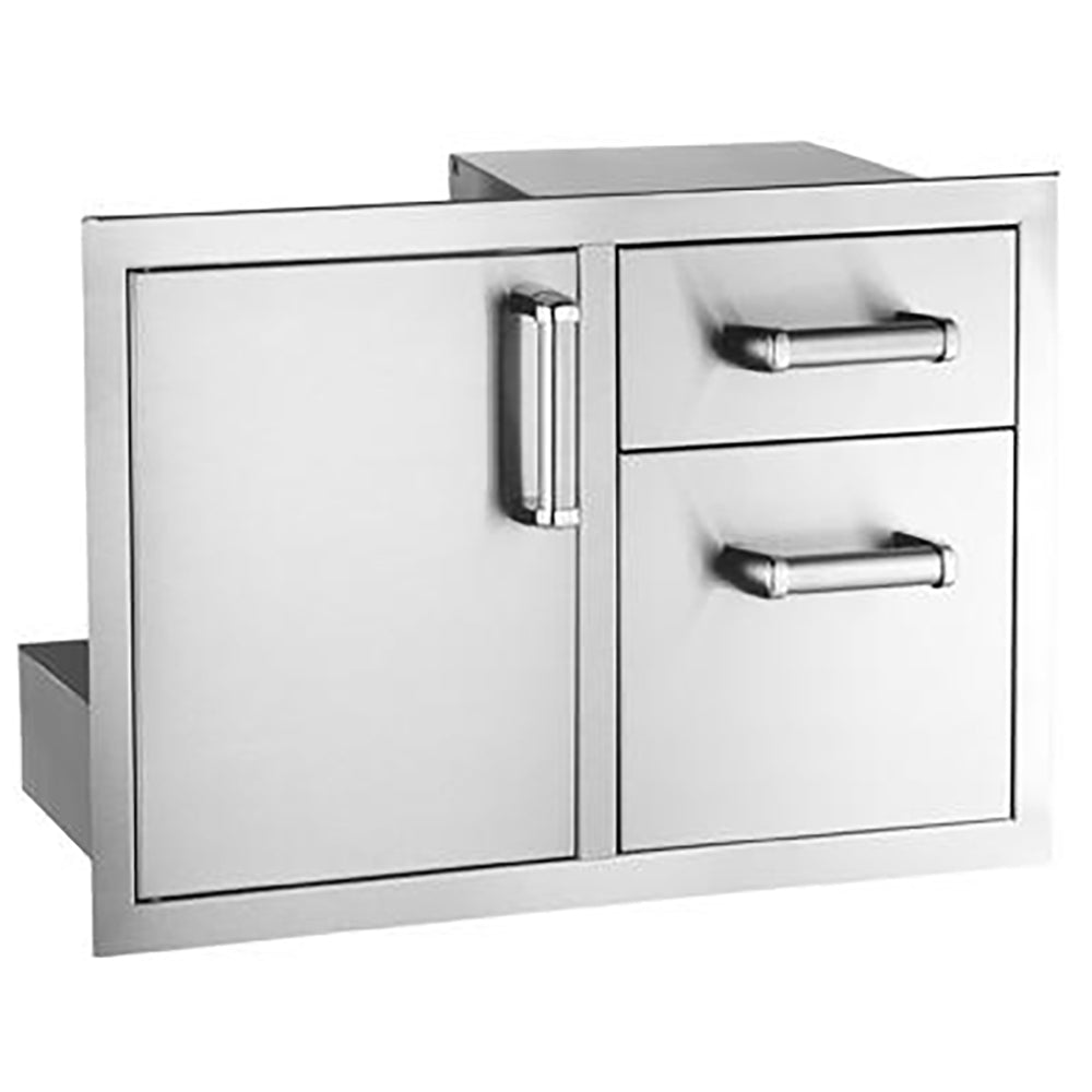 Fire Magic Premium Flush Access Door & Double Drawers, 30x18-Inch