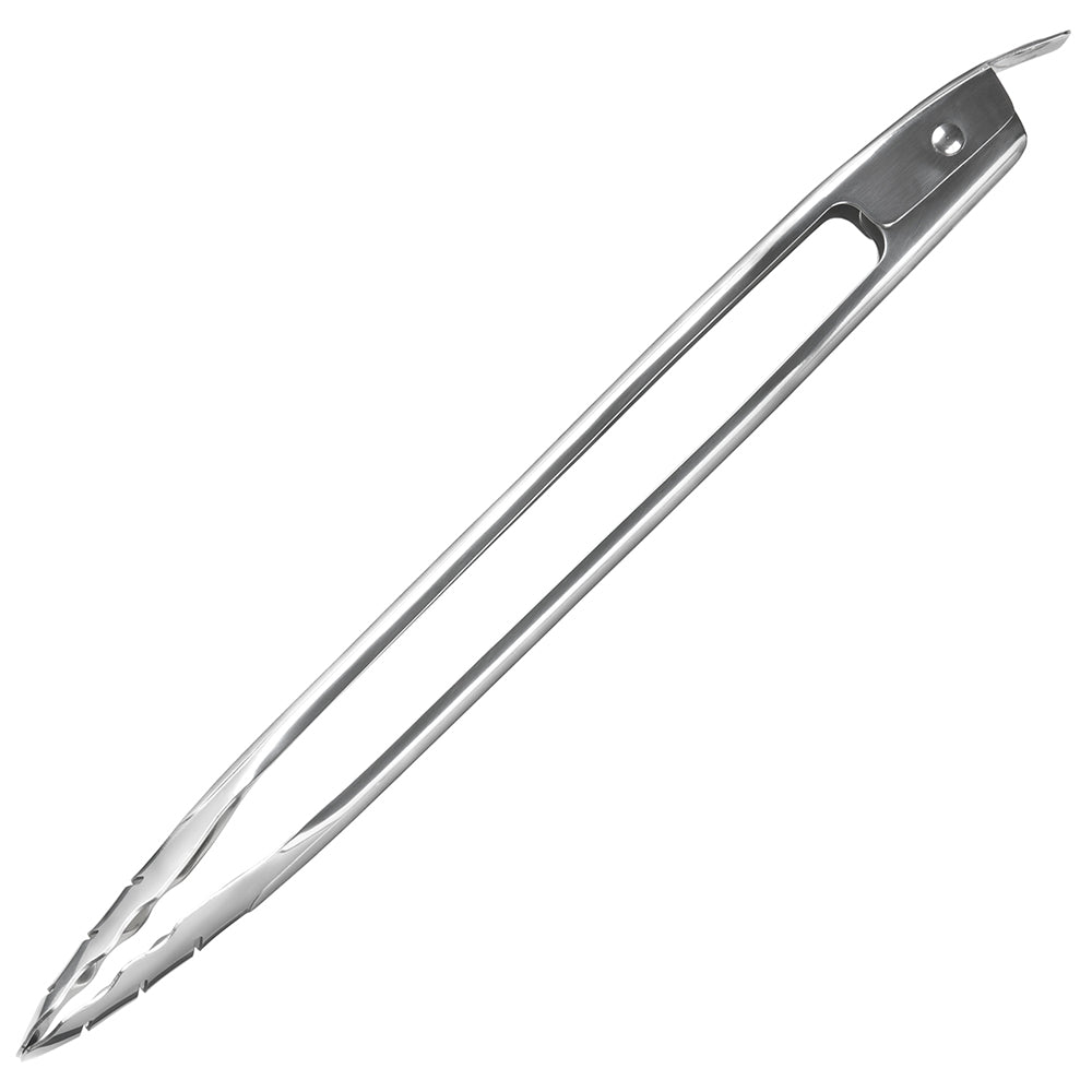 Stainless steel locking tongs with loop handles, 15-inch