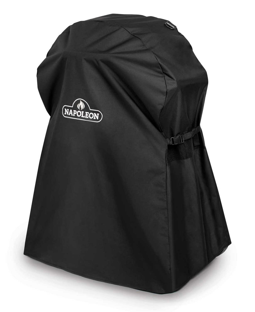 Napoleon black grill stand cover with top clips and logo