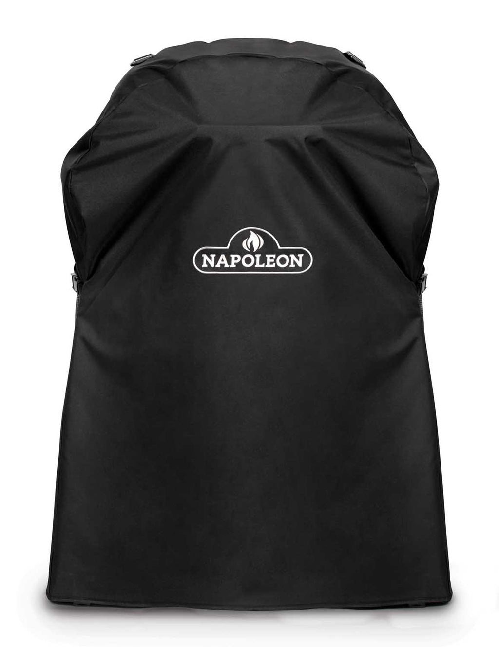 Napoleon black grill stand cover with front logo panel