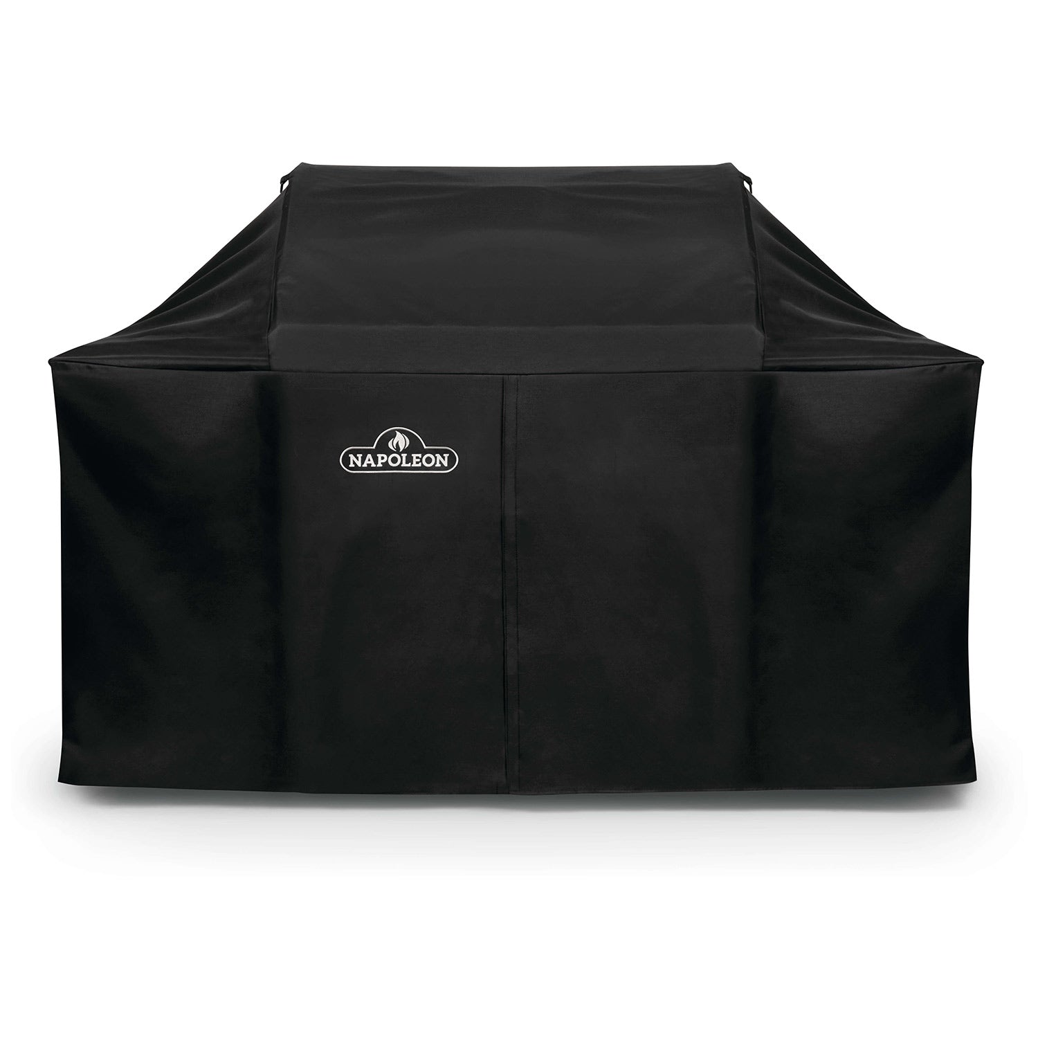 Black Napoleon grill cover with front logo panel and fitted top