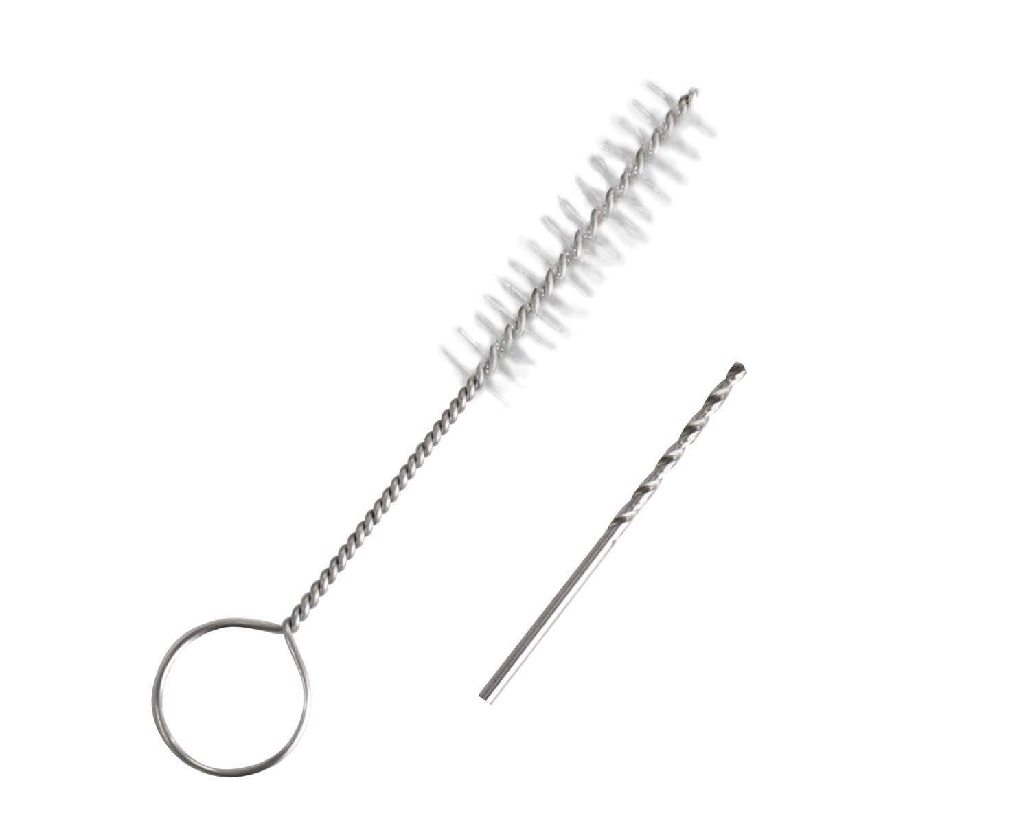 Napoleon burner brush maintenance kit: wire brush set with loop handle and two heads